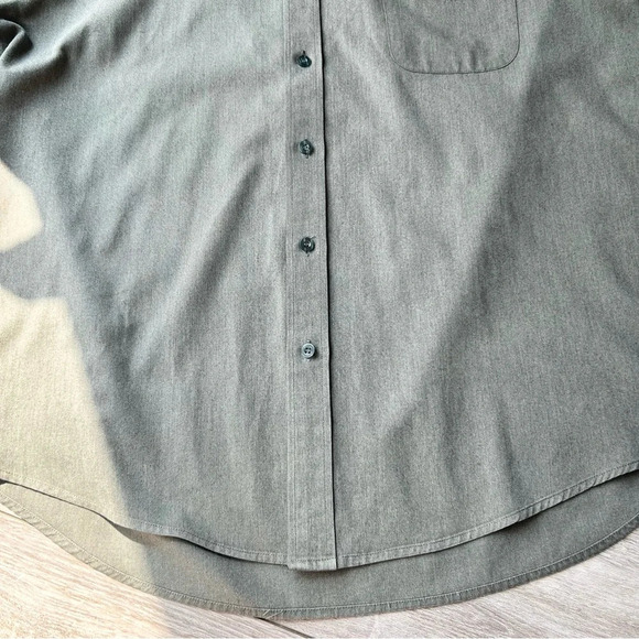Polo Ralph Lauren Military Green Stand Collar Short Sleeve  Shirt - Picture 8 of 13